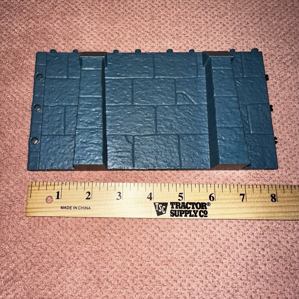 Fisher Price Imaginext Medieval Battle Castle Blue Stone Wall Replacement Part e
